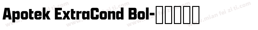 Apotek ExtraCond Bol字体转换